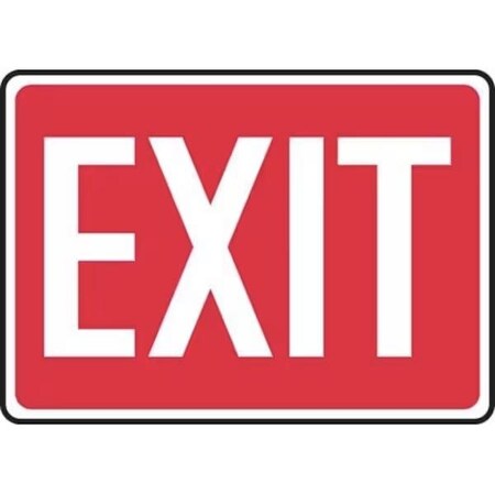 Accuform Exit Sign, Plastic, 10 in W, 7 in H FRMEXT562VP